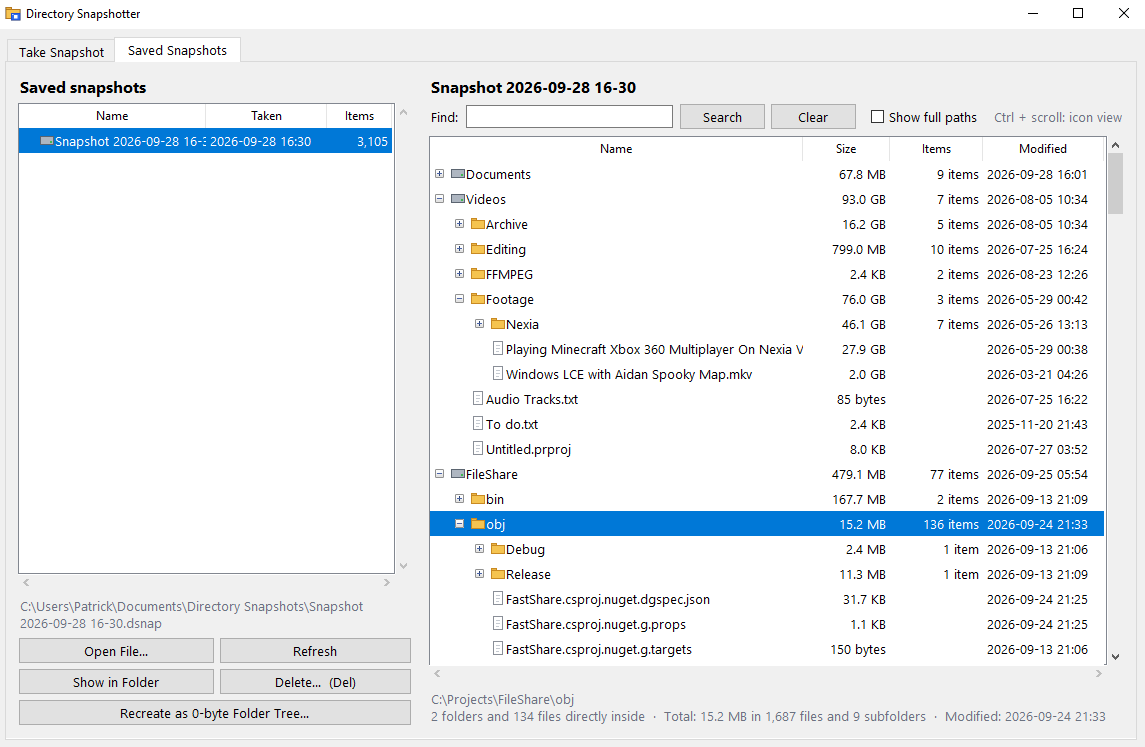Directory Snapshotter Screenshot 6