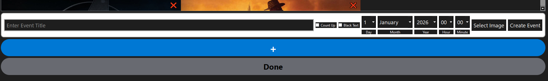 Event Countdowns Screenshot 2