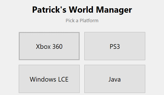 Patrick's World Manager
